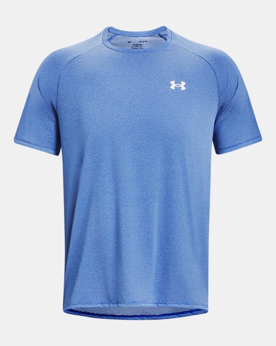 Men's UA Tech™ 2.0 Textured Short Sleeve T-Shirt, Blue, pdpMainDesktop image number 4
